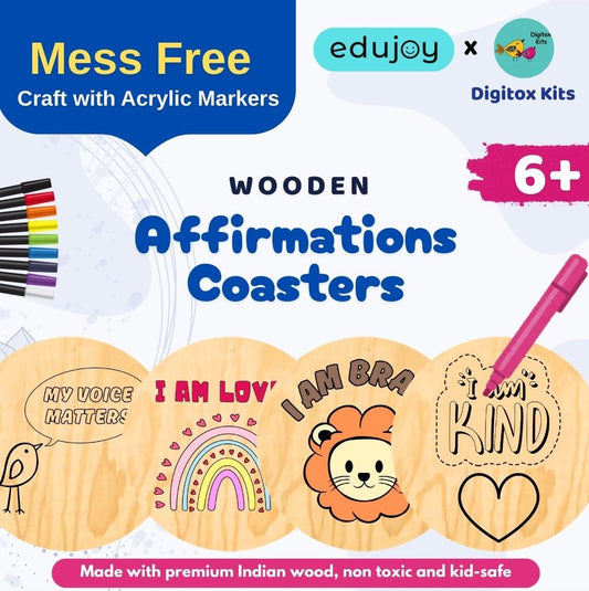 Wooden Affirmation Coasters